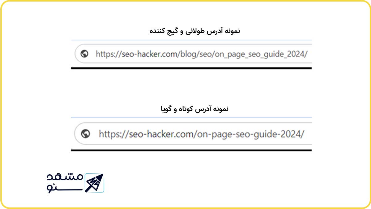 نمونه آدرس طولانی و گیج کننده در سئو